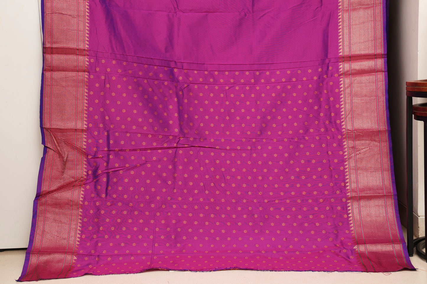 Royal Purple Nath Butti Paithani
