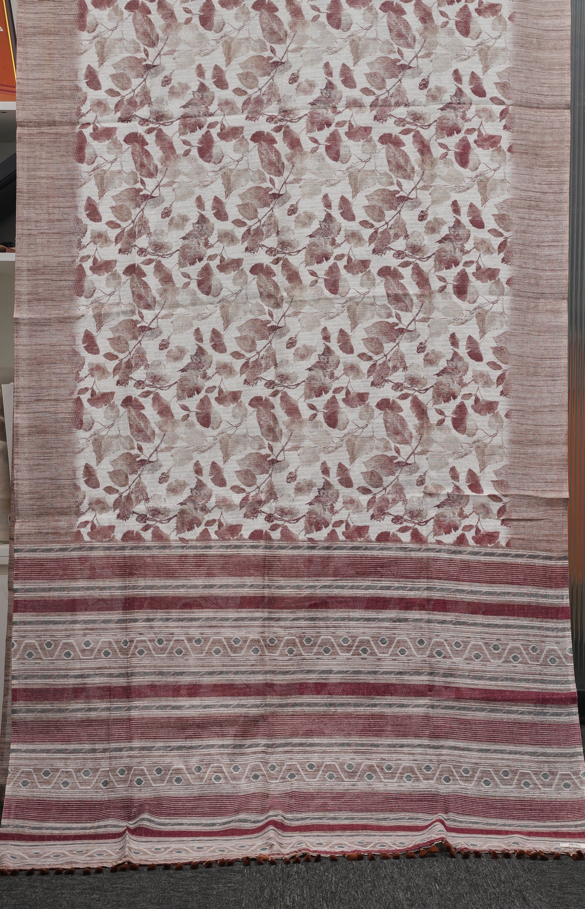 Brown Cotton Georgette