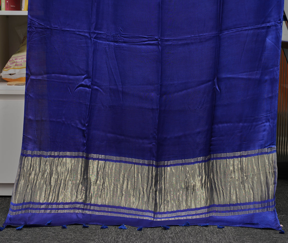 Royal Blue Pure Modal Silk Saree