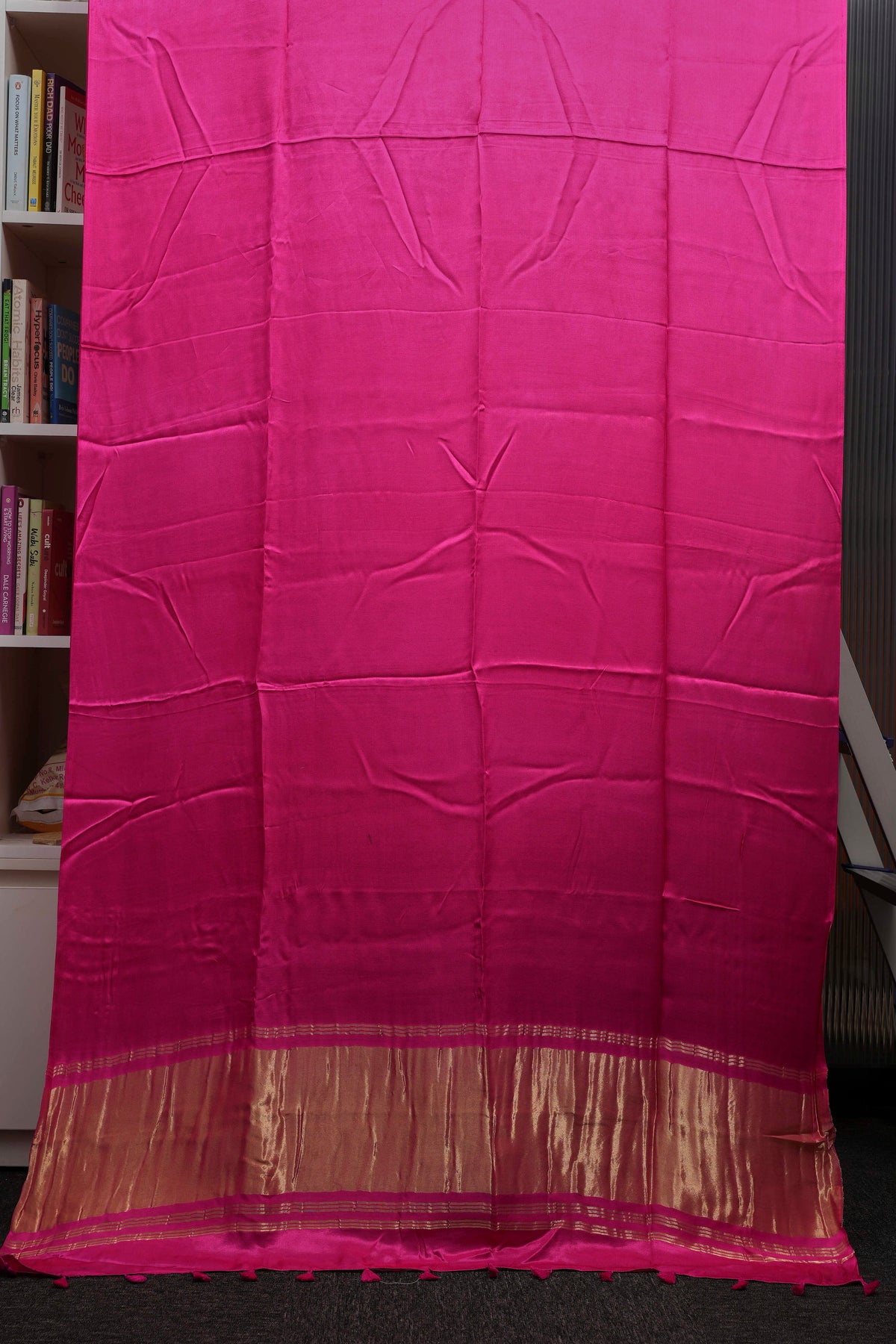 Rani Pink Pure Modal Silk Saree