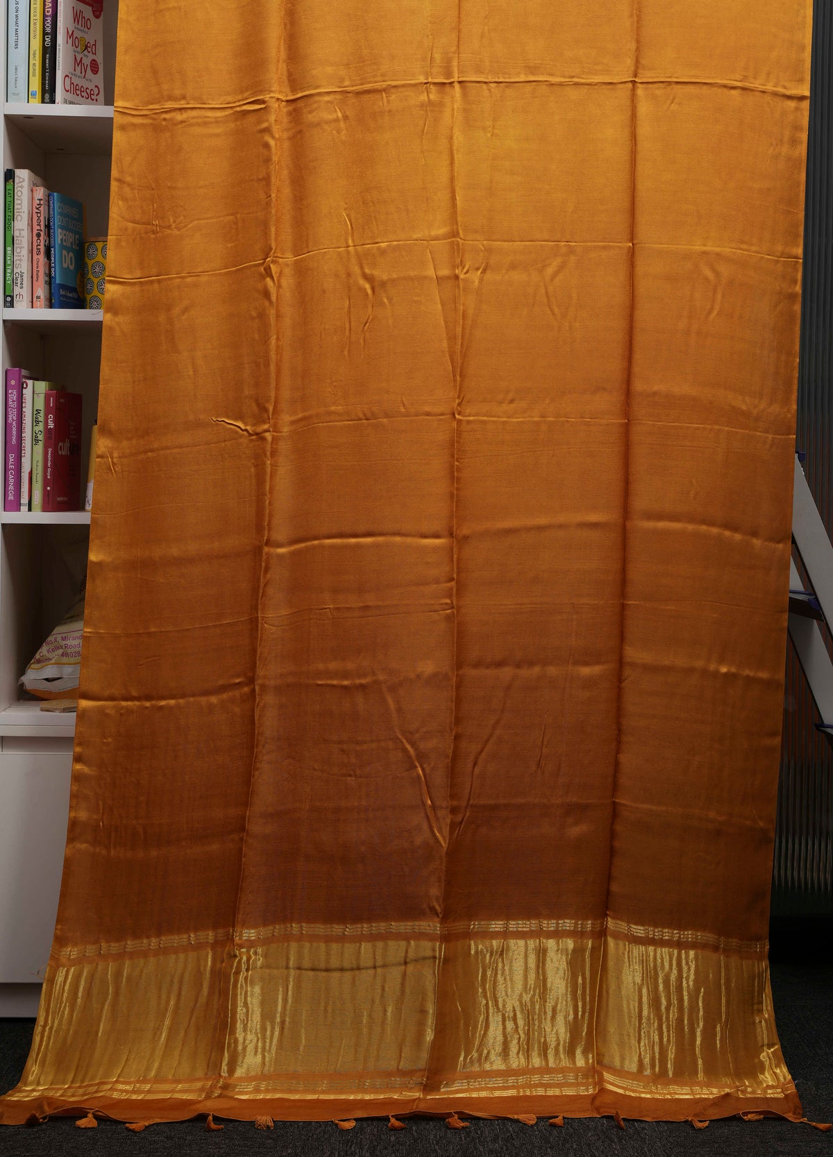 Gold Mustard Pure Modal Silk Saree