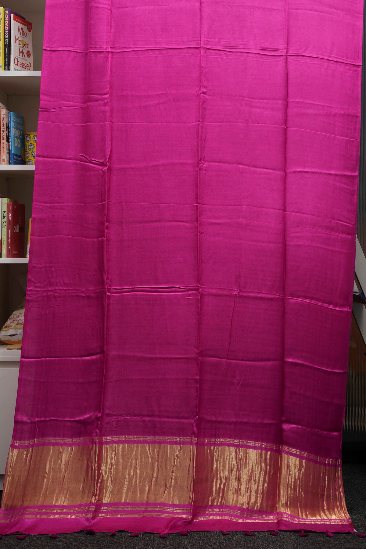 Deep Magenta Pure Modal Silk Saree